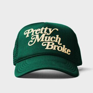 APTHCRY Pretty Much Broke Trucker Cap - Green